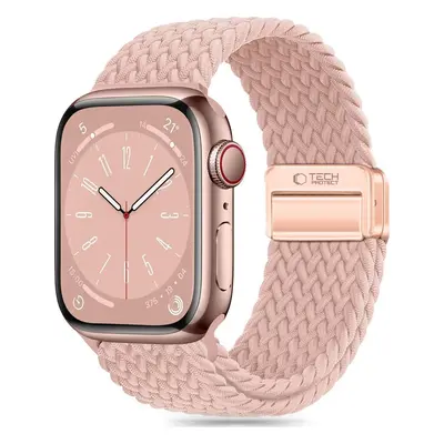 TECH-PROTECT řemínek NYLONMAG APPLE WATCH 4 / 5 / 6 / 7 / 8 / 9 / SE (38 / 40 / 41 MM) DUSTY ROS