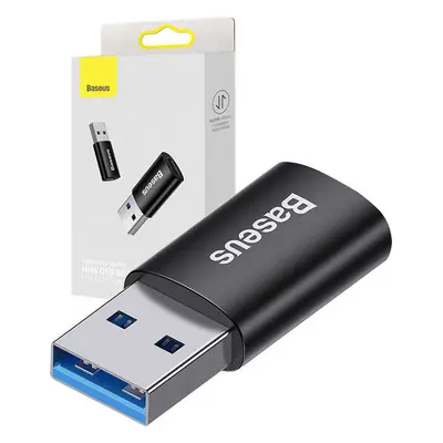 Baseus Ingenuity adaptér USB-A na USB-C OTG (černý)