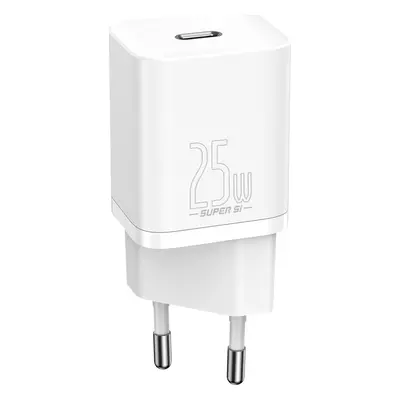 Baseus Super Si Quick Charger 1C 25W nástěnná nabíječka (bílá)