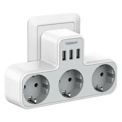 Chytrá zásuvka Tessan Wall Socket TS-323 GRA