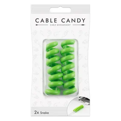 MLINE Kabelový organizér Cable Candy Snake, 2 ks, zelený