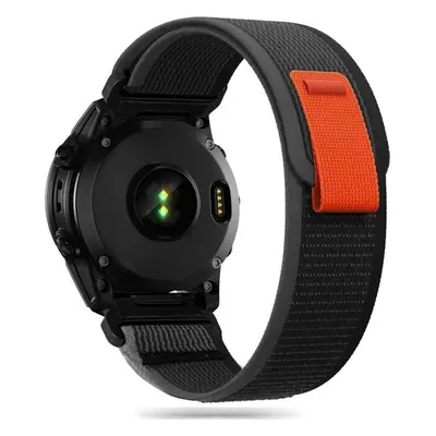 TECH-PROTECT NYLON GARMIN FENIX 5 / 6 / 6 PRO / 7 BLACK/ORANGE