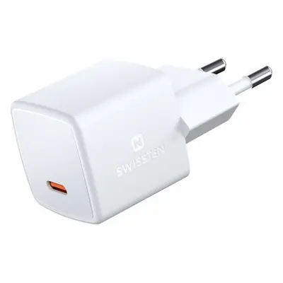 SWISSTEN MINI SÍŤOVÝ ADAPTÉR GaN USB-C 33W POWER DELIVERY