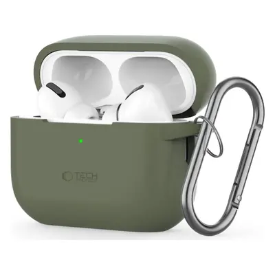 TECH-PROTECT SILICONE HOOK APPLE AIRPODS PRO 1 / 2 OLIVE GREEN