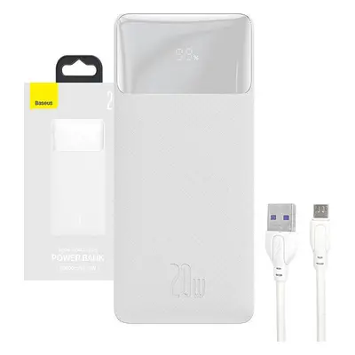 Powerbanka Baseus Bipow 30000mAh, 20W (bílá)