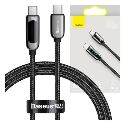 Baseus Display Cable USB-C na Type-C 100W 1m (černý)