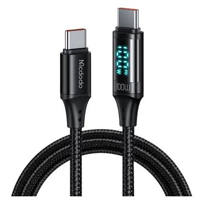 Kabel Mcdodo CA-1100 USB-C na USB-C, 100 W, 1,2 m (černý)