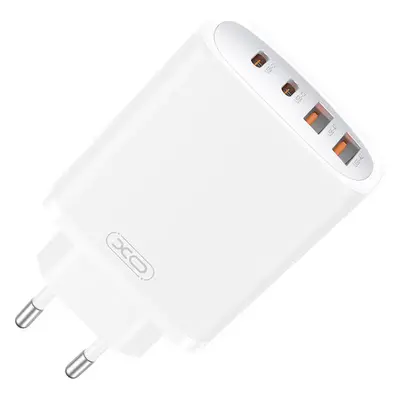 Nástěnná nabíječka XO CE22, 45W, GaN, 2x USB-C, 2x USB-A