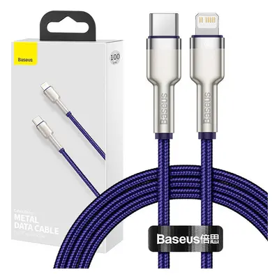 Kabel USB-C pro Lightning Baseus Cafule, PD, 20W, 1m (zelený)