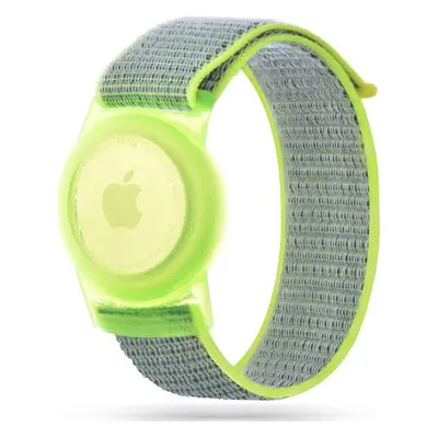 TECH-PROTECT NYLON PRO DĚTI APPLE AIRTAG LIME