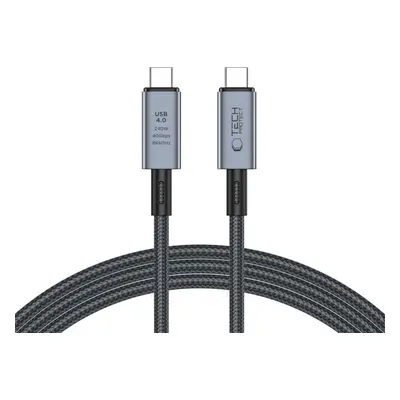 TECH-PROTECT ULTRABOOST MAX USB 4.0 8K 40GBPS TYPE-C CABLE PD240W 200CM GREY