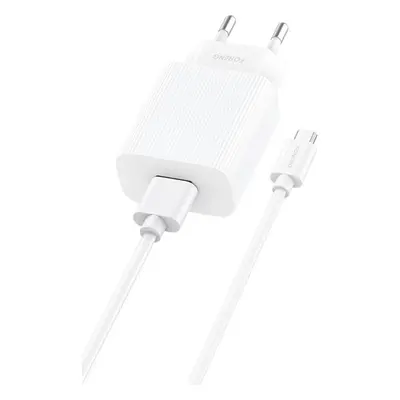 Fast charger Foneng EU28, 1xUSB, QC 3.0 + Cable USB Micro