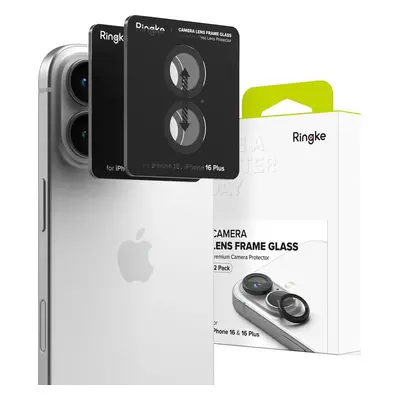 Ochranné sklo čočky objektivu RINGKE CAMERA FRAME PROTECTOR 2-PACK IPHONE 16 / 16 PLUS BLACK