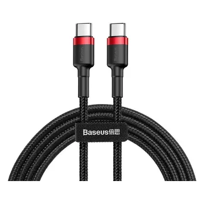 USB-C PD Baseus Cable Cafule PD 2.0 QC 3.0 60W 1m (černo-červený)