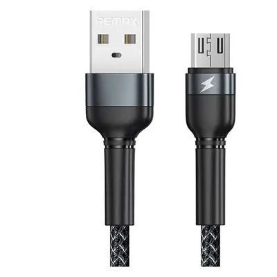 Kabel USB Micro Remax Jany Alloy, 1 m, 2,4 A (černý)