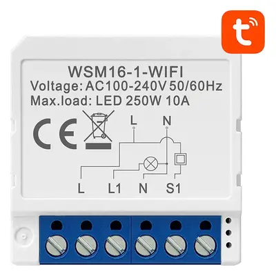 Chytrý spínací modul WiFi Avatto WSM16-W1 TUYA