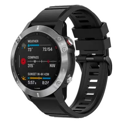 Silikonový řemínek FIXED Silicone Strap pro Garmin QuickFit 26mm, černý