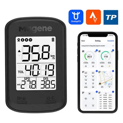 Cyklopočítač Magene C206pro černý, GPS + mobilní aplikace