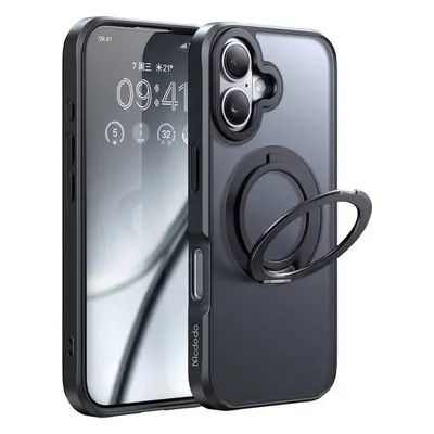 Pouzdro McDodo PC-4931 MagSafe pro iPhone 16 Plus se stojánkem (černé)