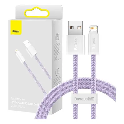 Baseus Dynamic kabel USB-Lightning, 2,4 A, 1 m (fialový)