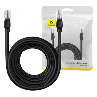 Síťový kabel Baseus Ethernet CAT5, 10 m (černý)