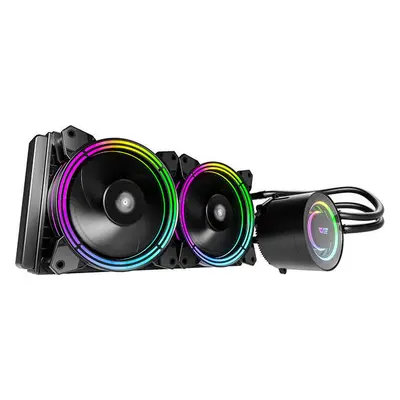 PC vodní chlazení AiO Darkflash TR240 RGB 2x 120x120 (černý)