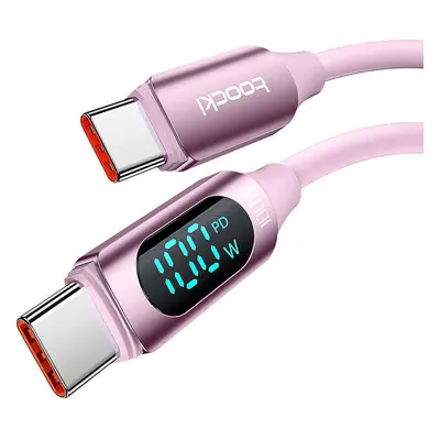 Kabel USB-C na USB-C Toocki TXCTT1- XX04-B2, 2m, FC 100W (růžový)