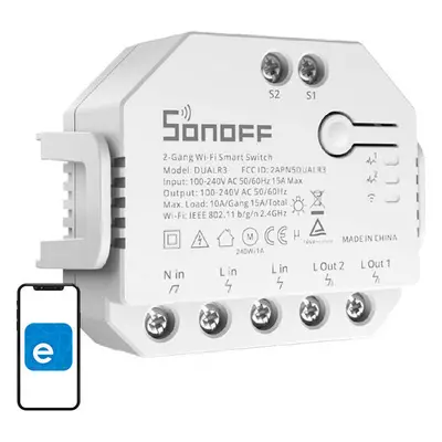 Smart switch WiFi Sonoff Dual R3