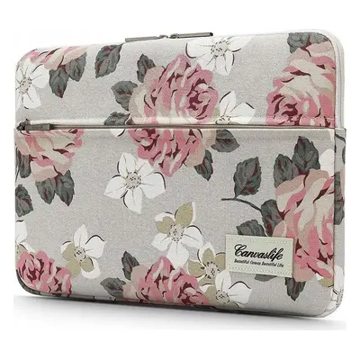 CANVASLIFE SLEEVE LAPTOP 13-14 WHITE ROSE