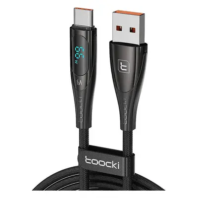 Kabel Toocki Charging Cable USB A-C 1m 66W (Black)