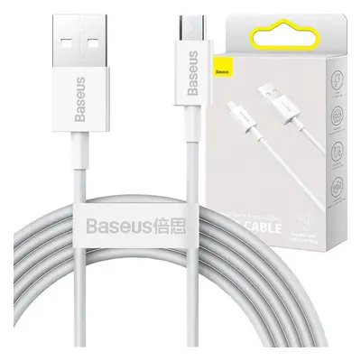 Kabel Baseus Superior Series USB na micro USB, 2A, 2 m (bílý)