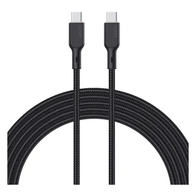 Kabel USB-C na USB-C Aukey CB-KCC102, 100W, 1,8 m (černý)