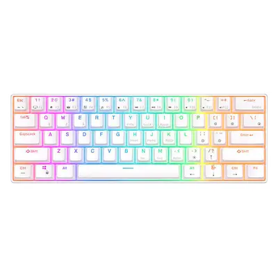 Mechanická klávesnice Royal Kludge RK61 RGB, červené spínače (bílé)