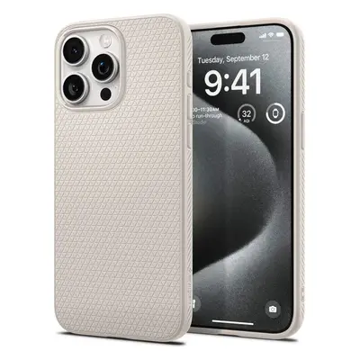 Spigen Liquid Air, natural titanium - iPhone 15 Pro