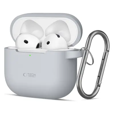 TECH-PROTECT SILICONE HOOK APPLE AIRPODS 4 CRAYON GREY