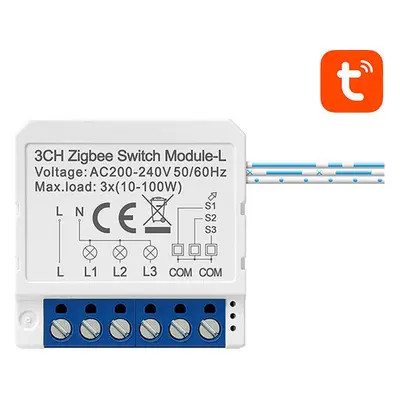 Modul chytrého spínače ZigBee Avatto LZWSM16-W3 Neutrální TUYA