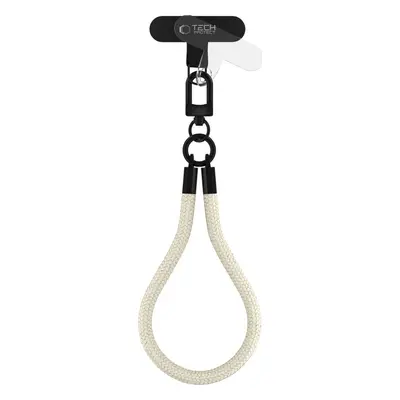 Šňůrka / Popruh na telefon TECH-PROTECT C3S ROPE WRIST STRAP TAUPE/BLACK