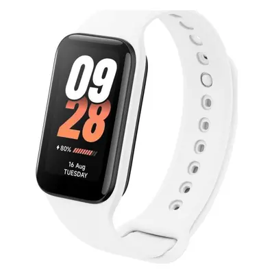 Silikonový řemínek FIXED Silicone Strap pro Xiaomi Smart Band 8 Active, bílý