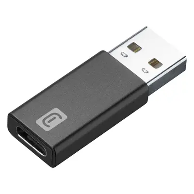 CellularLine Adaptér Cellulalrine z USB na USB-C pro nabíjení i datový přenos, černý