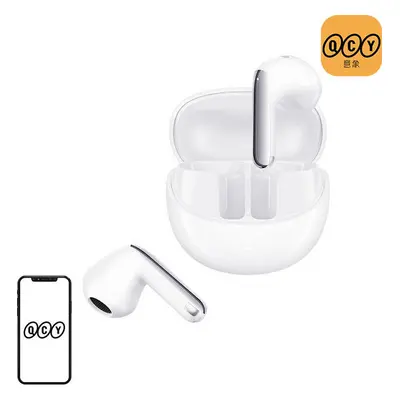 Sluchátka TWS QCY AilyBuds Pro+ HT10 Pro, ANC (bílá)