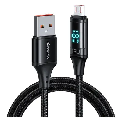 Kabel Mcdodo CA-1070 USB na Micro USB, 3A, 1,2 m (černý)