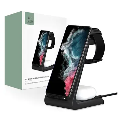 TECH-PROTECT A7 3IN1 WIRELESS CHARGER BLACK