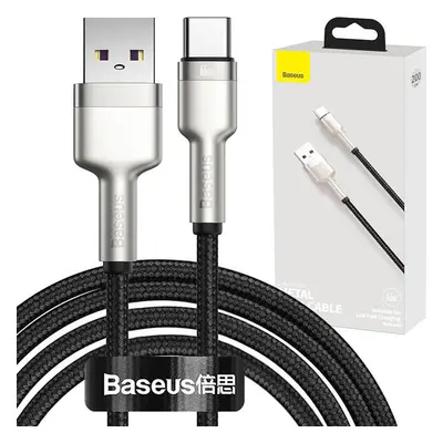 Kabel USB pro USB-C Baseus Cafule, 66 W, 2 m (černý)