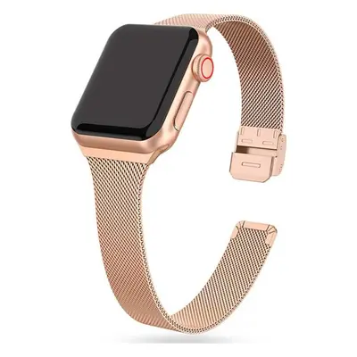 TECH-PROTECT THIN MILANESE APPLE WATCH 6 / 7 / 8 / 9 / 10 / SE (40 / 41 / 42 MM) BLUSH GOLD