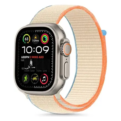 TECH-PROTECT ŘEMÍNEK NYLON APPLE WATCH 6 / 7 / 8 / 9 / 10 / SE (40 / 41 / 42 MM) CREAM