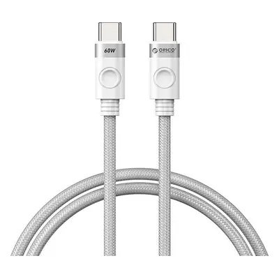 Orico 60W nabíjecí kabel USB-C na USB-C (bílý)