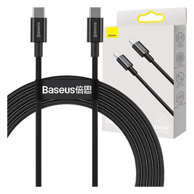 Kabel Baseus Superior Series USB-C na USB-C, 100W, 2m (černý)