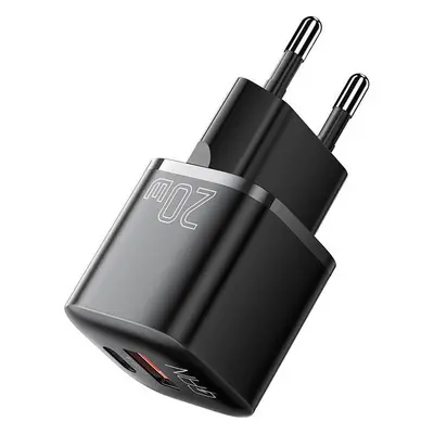 Nabíječka USB-C+USB-A 20W Essager GaN (černá)