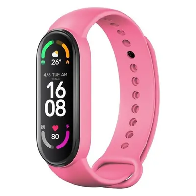 Silikonový řemínek FIXED Silicone Strap pro Xiaomi Mi Band 5/ Mi Band 6, růžový