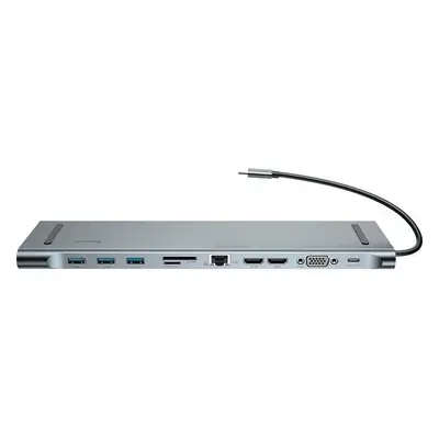 Baseus Enjoyment Series dokovací stanice HD HUB typu C（PD/HD4K*2/VGA/RJ45/SD/TF/USB*3/Audio*1/St